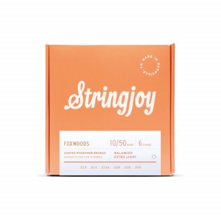 Stringjoy FOXWOODS Coated Phosphor Bronze 10-50 磷青銅鍍膜 6弦木吉他套弦 STRSJ-FW1050